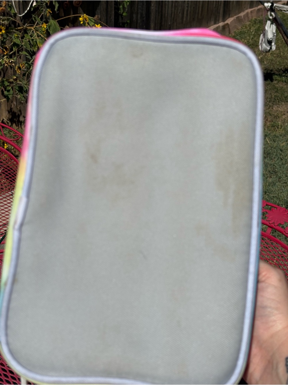 Tie-Dye Crossbody Insulated Lunchbox Bag - Pastel Rainbow - Picture 4 of 9